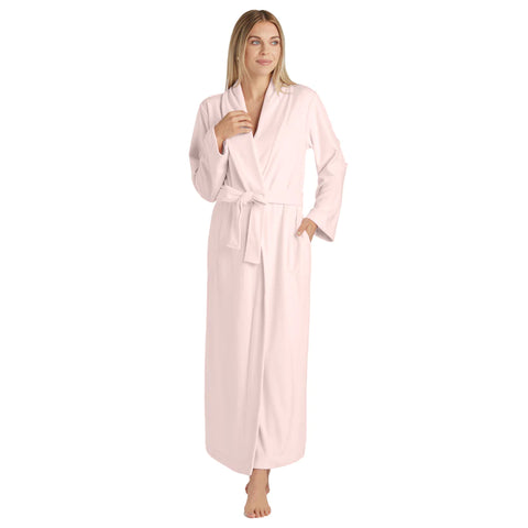 Serenity Shear Mink Wrap Robe | Blush Pink
