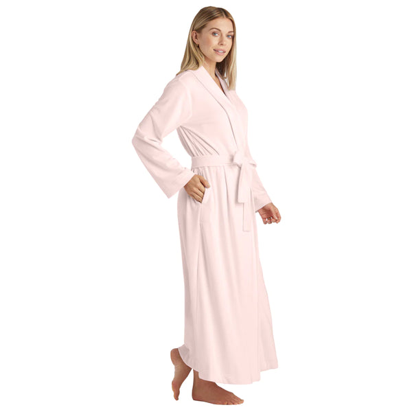 Serenity Shear Mink Wrap Robe | Blush Pink