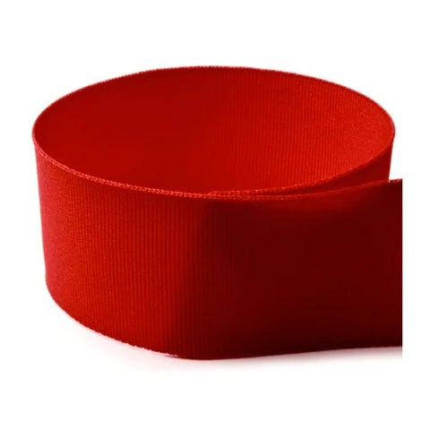 1 1/2" Solid Red Grossgrain Ribbon
