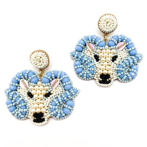 Allie Beads Ram Earrings