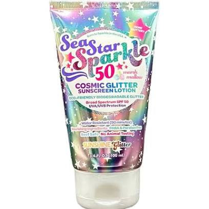 Marshmallow Cosmic Glitter Sunscreen Lotion SPF50