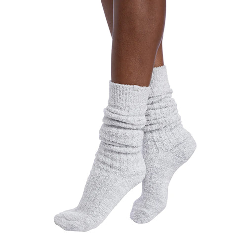 Slouchy Marshmallow Socks | Heather Grey