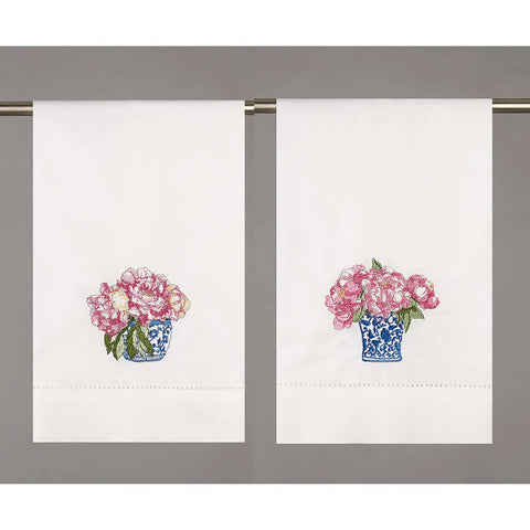 Pretty in Pink Flower Guest Towel