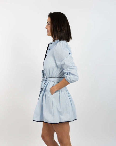 Jana Dress - Blue Stripe