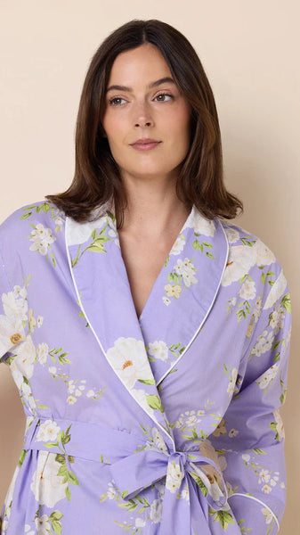 Orla Luxe Pima Shawl Robe - Lavender