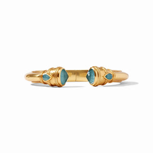 Cannes Demi Cuff | Iridescent Peacock Blue