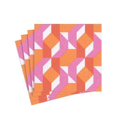 Color Theory Fuchsia Paper Cocktail Napkins