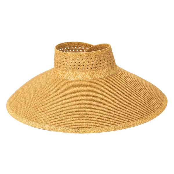 Everyday Full Coverage - Wide Brim Roll Up Visor | Toast