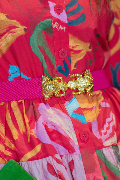 Smooching Frogs Belt Buckle