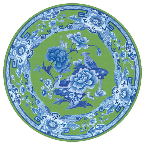 Green And Blue Plate Die Cut Placemat