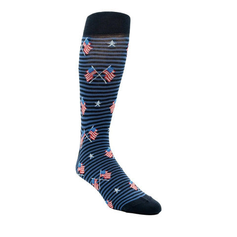 Old Glory Men's Navy Stripe Socks