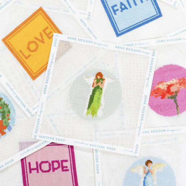 Green Angel Beginner Needlepoint Kit