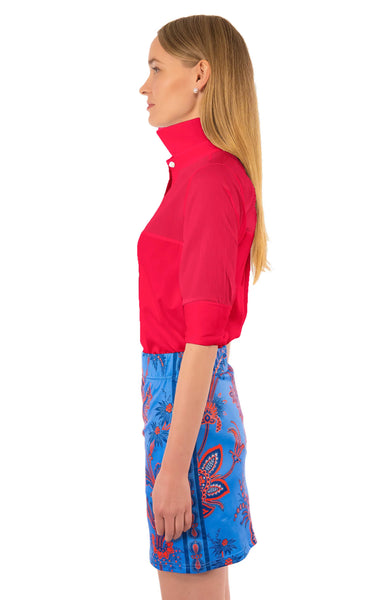 Sleek Voile Top | Coral