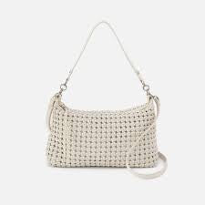 Avon Shoulder Bag | Woven Leather | Whitecap