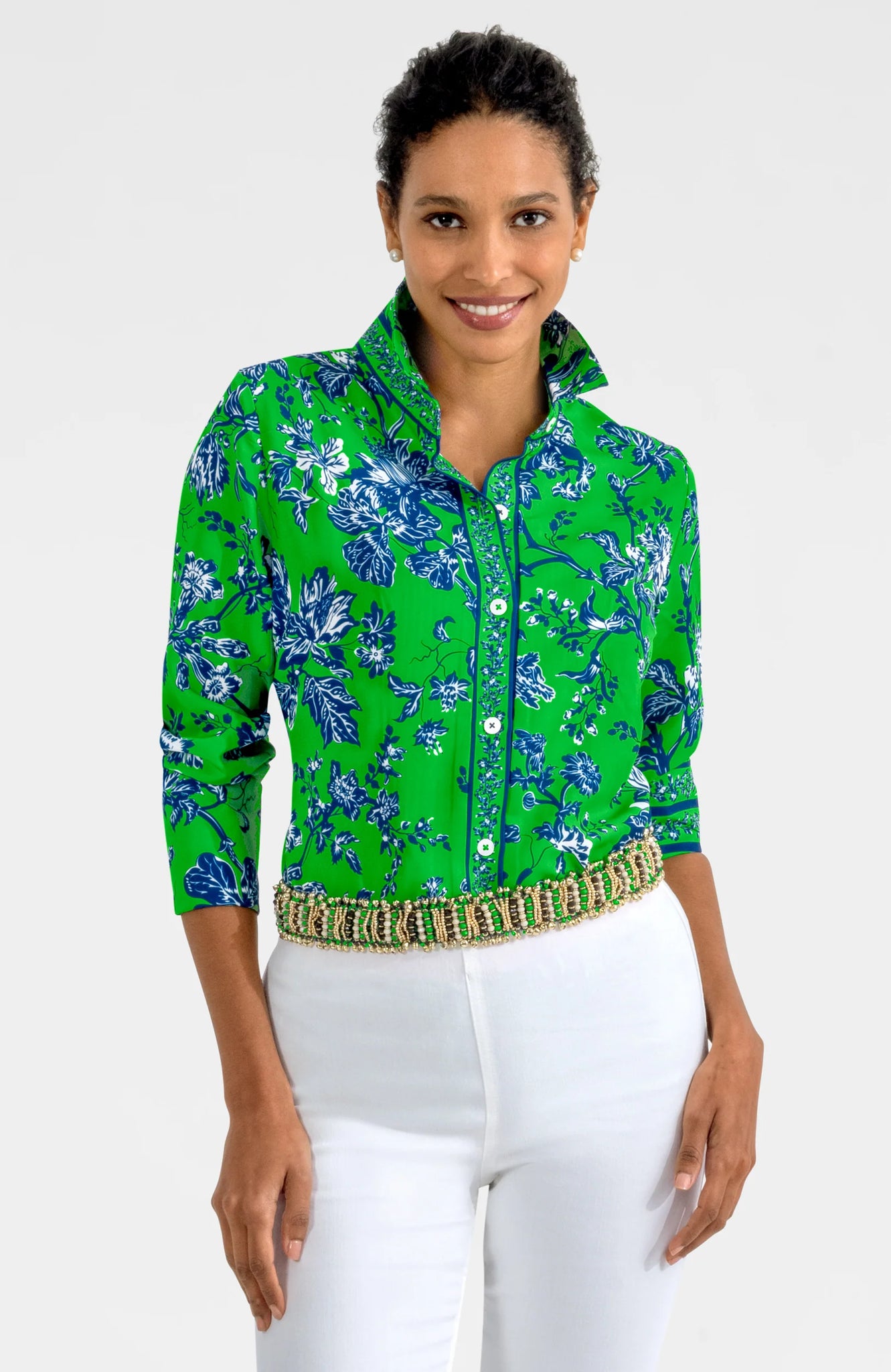 Boyfriend Shirt - English Garden - Kelly