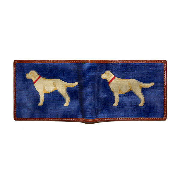 Yellow Lab Needlepoint Wallet