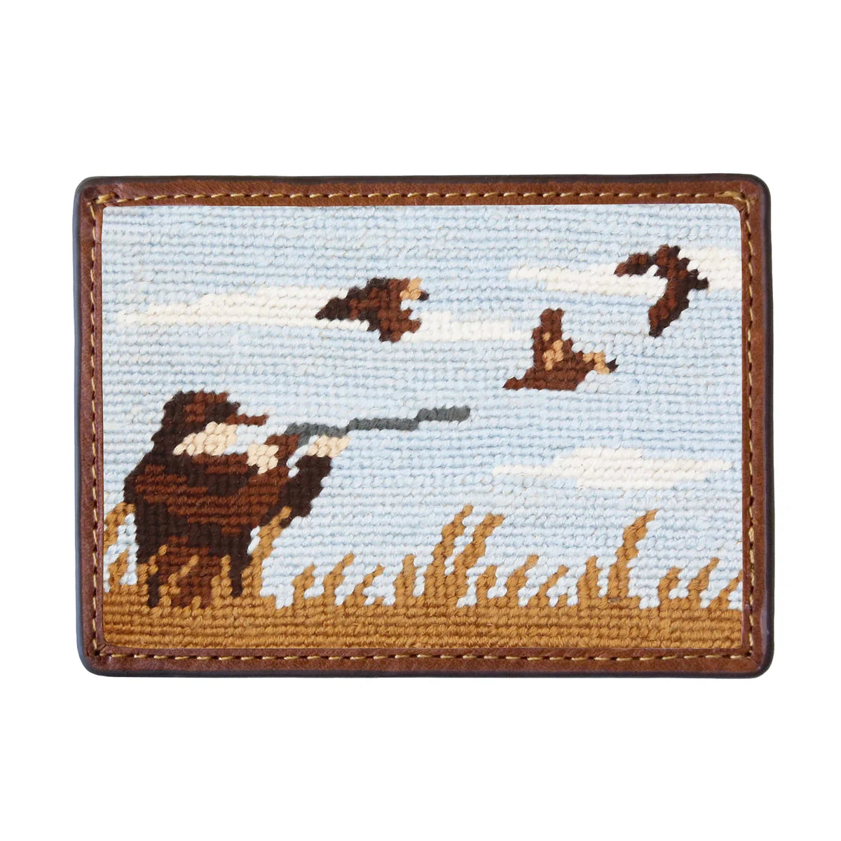 Upland Shoot Needlepoint Card Wallet