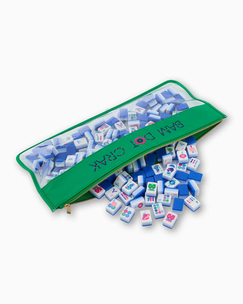 Kelly Green Bam Dot Crack Bag