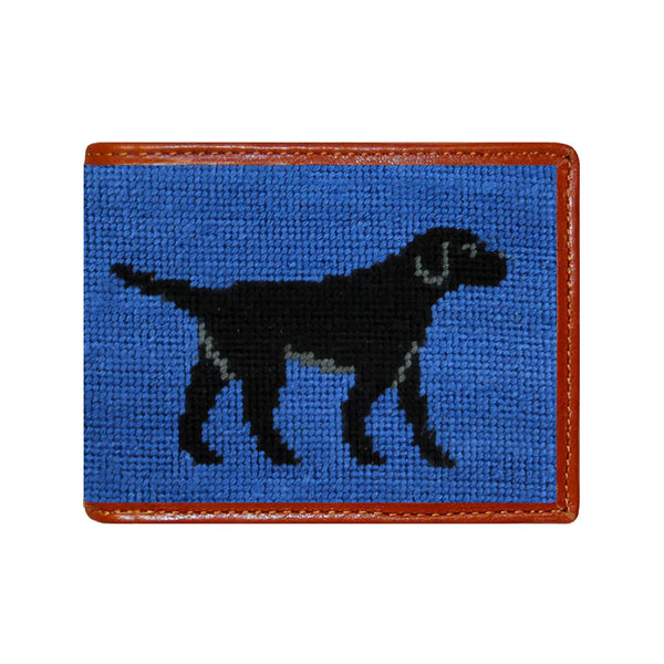 Black Lab Needlepoint Wallet