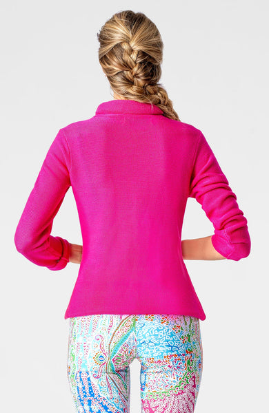 Knit Knit Turtleneck Sweater | Shocking Pink