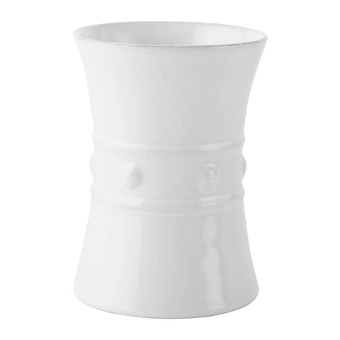 Berry & Thread Utensil Crock/Wine Cooler - Whitewash