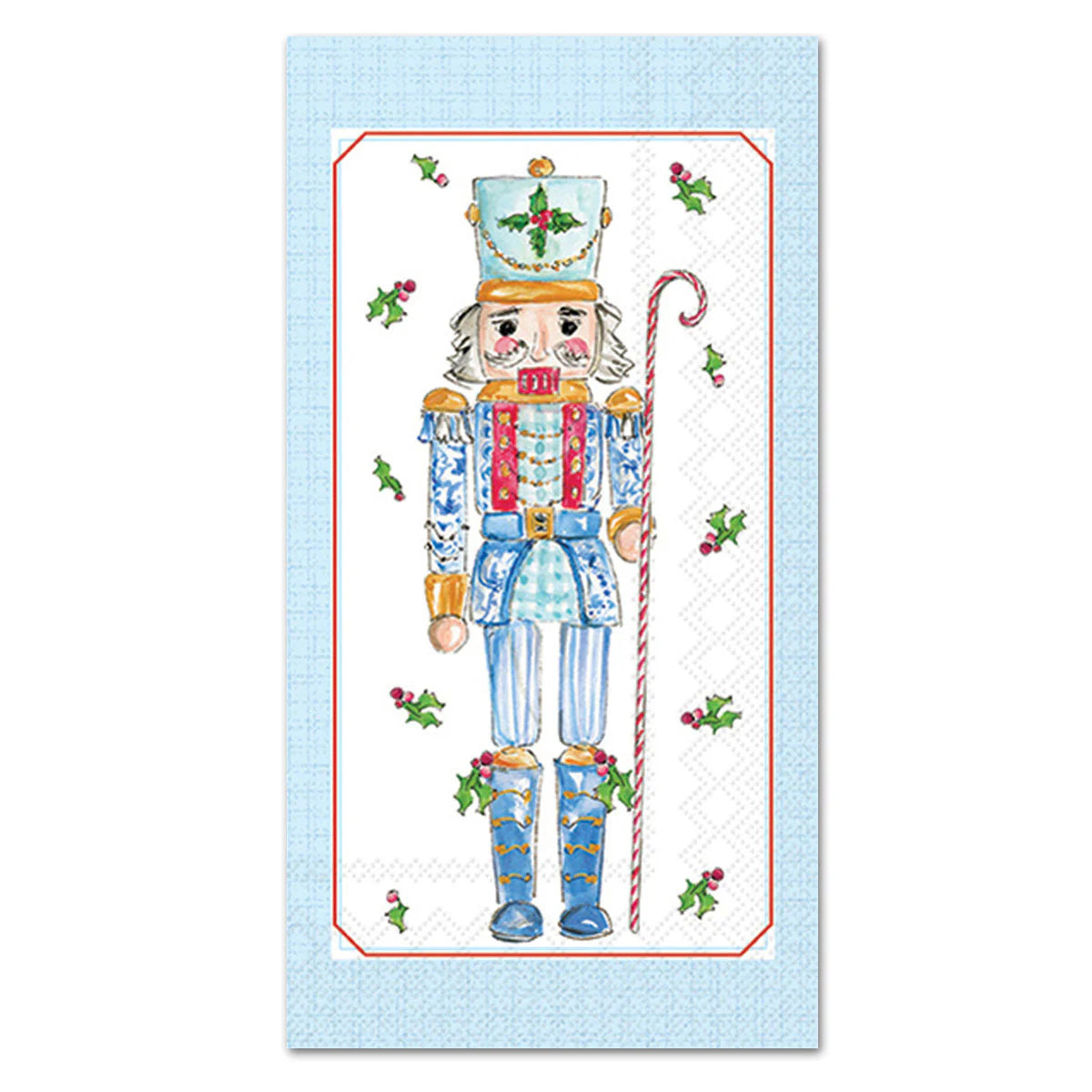 Blue Nutcrackers Guest Towels