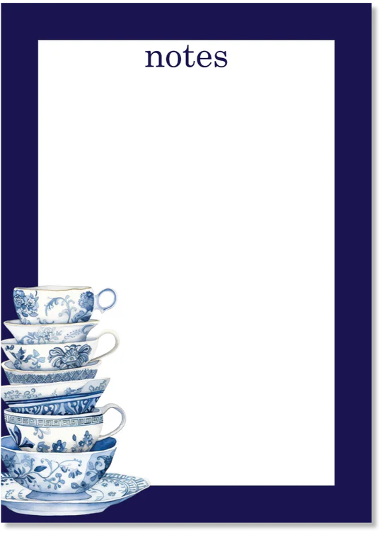 Chinoiserie Teacups Notepad