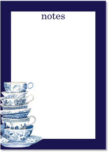 Chinoiserie Teacups Notepad