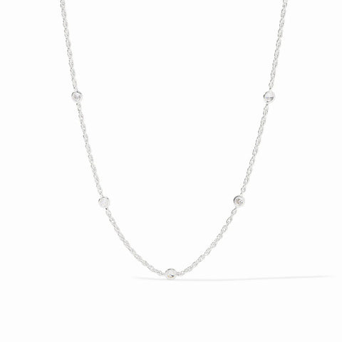 Celeste Delicate Station Necklace | Silver