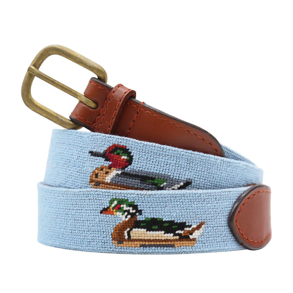 Duck Decoys Needlepoint Belt