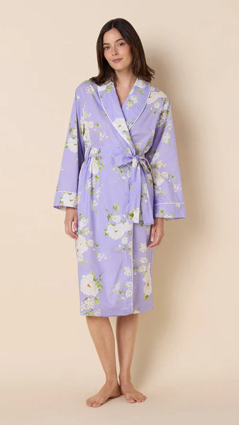 Orla Luxe Pima Shawl Robe - Lavender