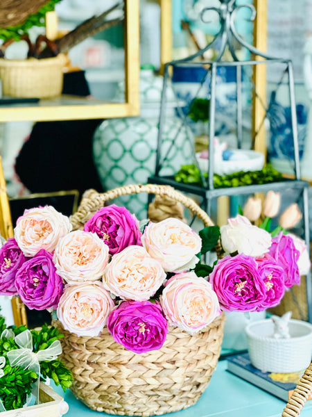 Bunny Ears Woven Basket