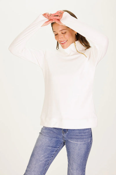 The Bowen Sweatshirt in SuperSoft White