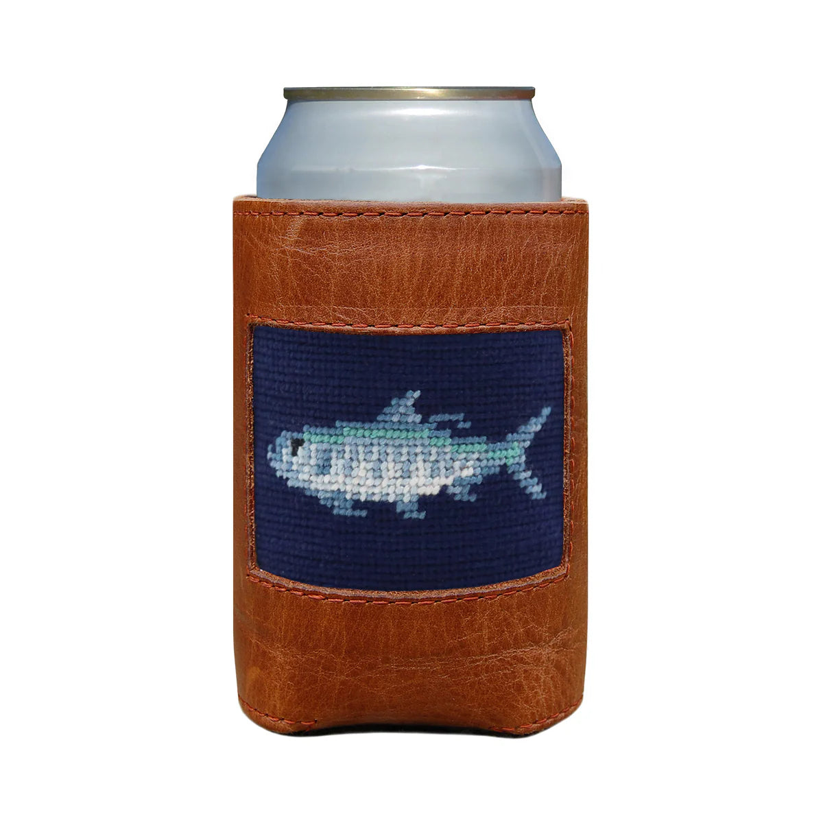 Tarpon Needlepoint Can Cooler
