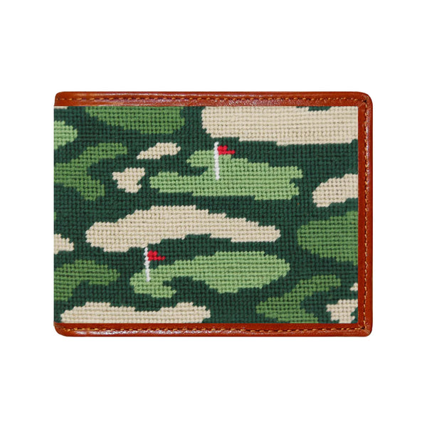 Golfer's Camo Needlepoint Wallet
