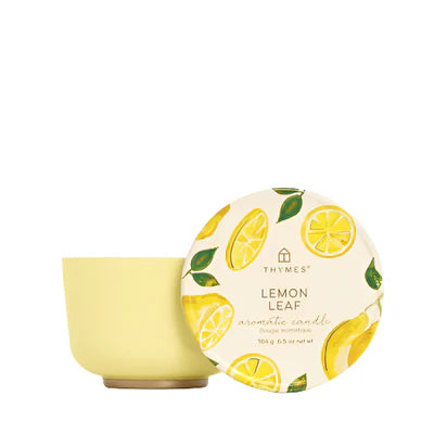 Lemon Leaf Poured Candle Tin