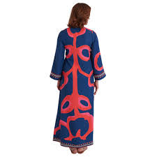 Crispell Caftan - Ocean Fire