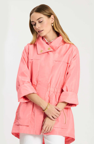 Newport Rain Slicker | Shell Pink