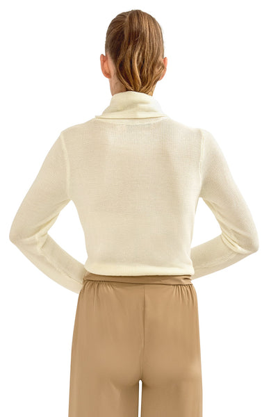 Knit Knit Turtleneck Sweater | Cream