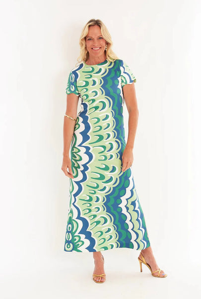 Malabar Dress | Marble Limeade