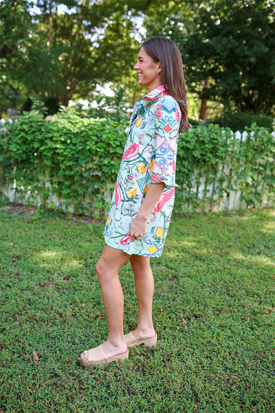 Mint Chinois© Shirt Dress Short