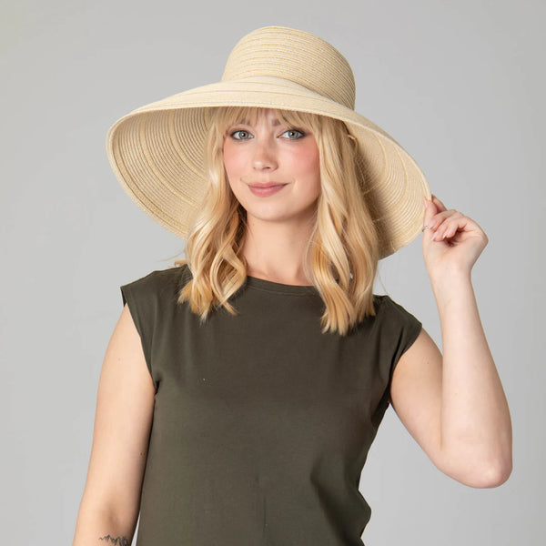 Newport - Women's 6-way Round Crown Sun Hat | Natural