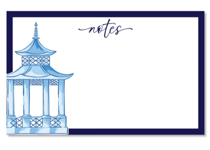 Blue Pagoda + Navy Notes Slab Pad