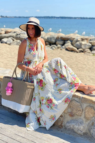 Cafe Con Leche Citron Tote | Large