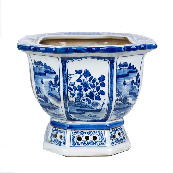 Rectangular Foot Bath Floral Brid Motif