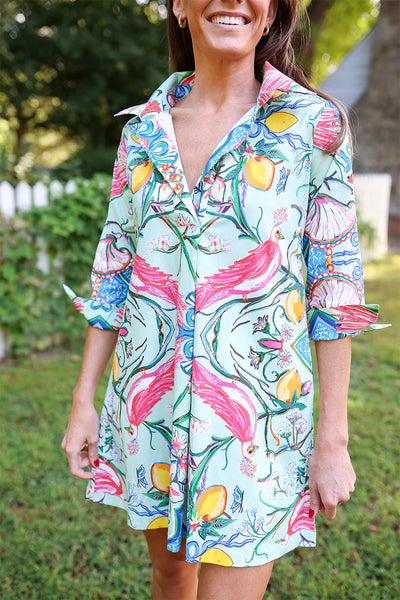 Mint Chinois© Shirt Dress Short
