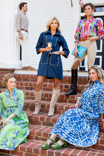 CASSIDY SHORT NAVY & CAMEL