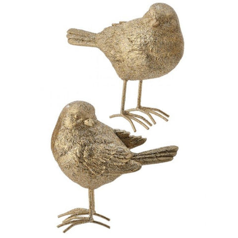 4.5" Resin Glitter Bird