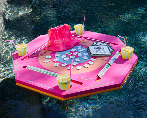 Pink Aqua Jong Pool Mat