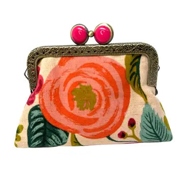 Joliet Rose Coin Purse | Cream